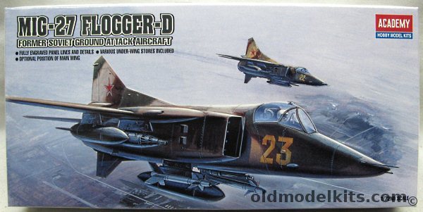 Academy 1/72 Mig-27 Flogger D, 1654 plastic model kit